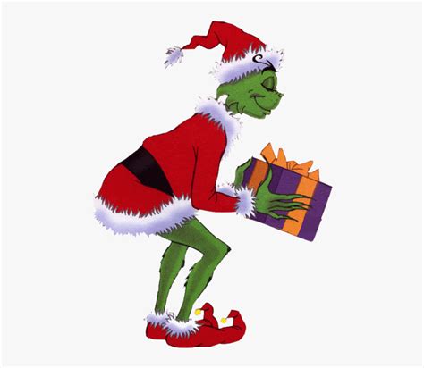 The Grinch Holding A T Png Image Grinch Png Transparent Png