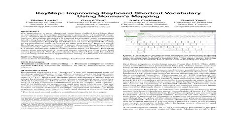 Download Pdf Keymap Improving Keyboard Shortcut Vocabulary Using