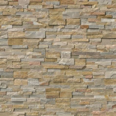 Golden Honey Ledger Panel In X In Natural Quartzite Wall Tile