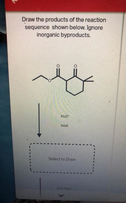 Solved Draw The Products Of The Reaction Sequence Shown B