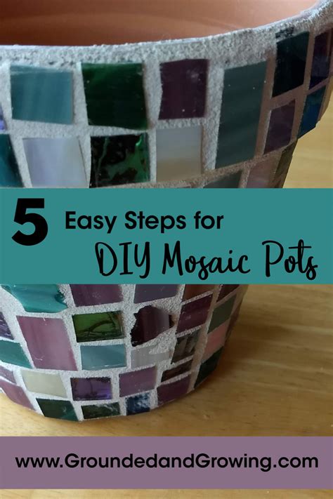 How To Make Easy Mosaic Flower Pots