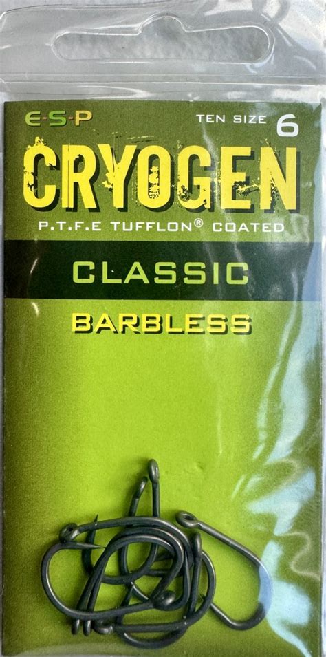 Cryogen Classic Barbless Size Pack