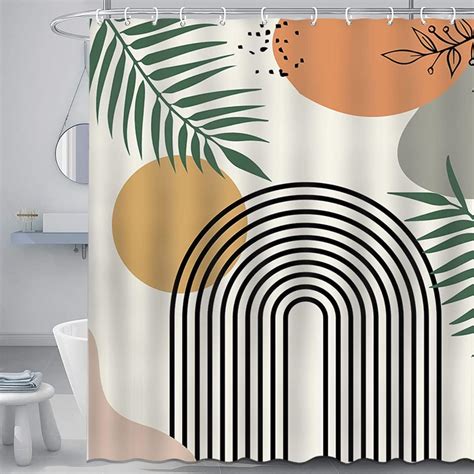 Mehofond Boho Shower Curtains For Bathroom Bohemia Abstract