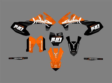 Kit déco KTM 50 SX 2016 2023 Poisson Kitdeco moto fr