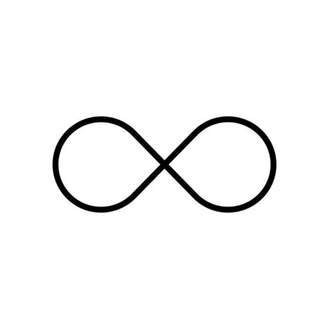 Icono De Símbolo Infinito Infinito Ilimitado Infinito Logotipo