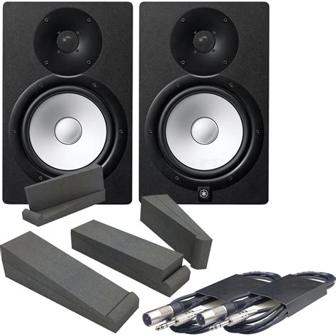 Yamaha Hs Mp Matched Pair Studio Monitors Iso Pads Leads Bundle