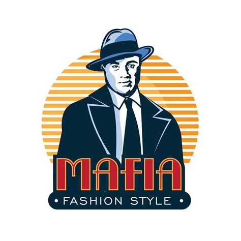 Mobster vector illustration logo, good fashion business logo, brand ...