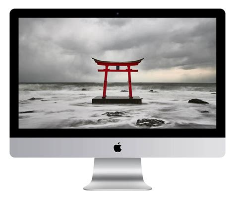 Torii Gate with Snow Clouds Wallpaper | Martin Bailey Photography