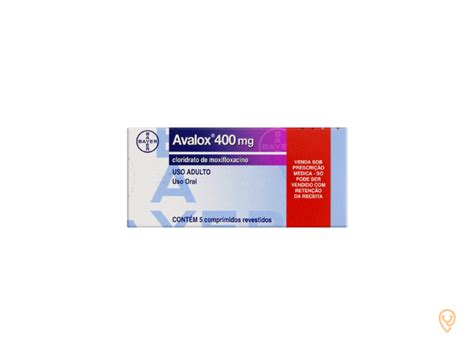 Bula Do Avalox 400mg 5 Comprimidos Cliniguia