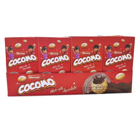 Bisconni Cocomo Filled With Chocolate Biscuits Value Pack 24 X 16 G