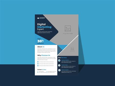 business flyer design template print ready  vector art  vecteezy