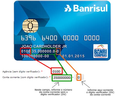 Qual é O Numero Da Conta No Cartão Banrisul Pesquisa Cartões