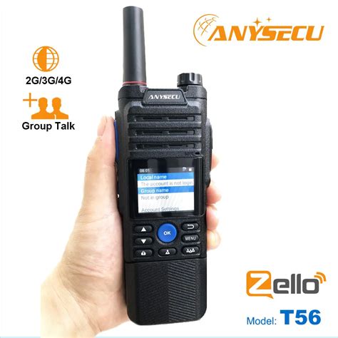 Anysec Radio De Red G T Walkie Talkie Con Bater A De Mah Ptt