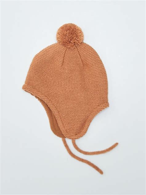 Bonnet péruvien en tricot Marron Kiabi 5 00