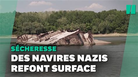 Les épaves de navires nazis refont surface avec la sécheresse YouTube