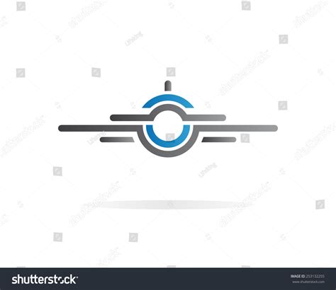 Airplane Vector Logo Stock Vector (Royalty Free) 253132255 | Shutterstock