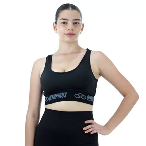 Top Fitness Academia Feminino Olympikus Preto Sustenta O Mercadolivre