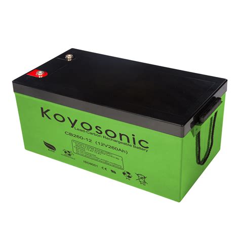 Koyosonic Carbon Battery 12v 260ah Lead Carbon Battery Solar Battery