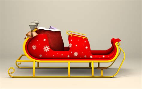 santa sleigh  model  ma obj fbx freed