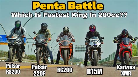 Karizma Xmr Vs Yamaha R15m Vs Pulsar Rs200 Vs Pulsar 220f Vs Ktm Rc200