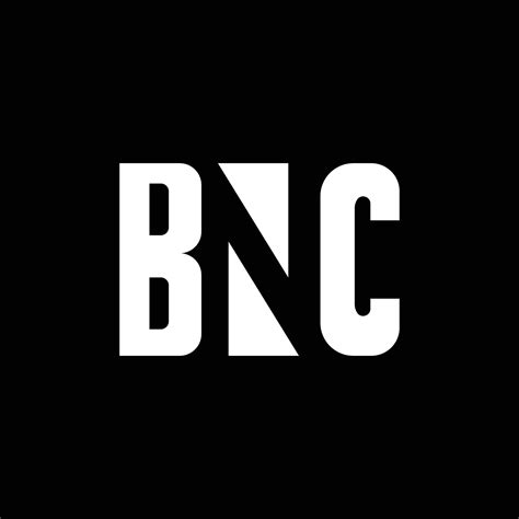 Bnc Initial Based Vector Logo Logo With Negative Space Logo For