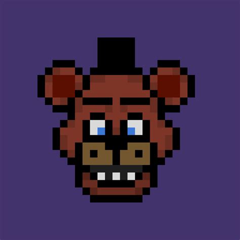 Freddy fazbear pixel art