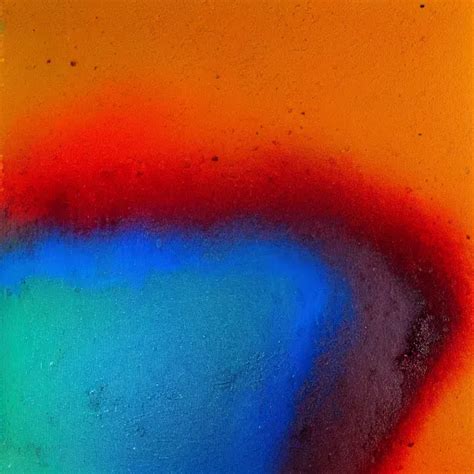 An Abstract Painting Of Blue Orange And Brown Stable Diffusion