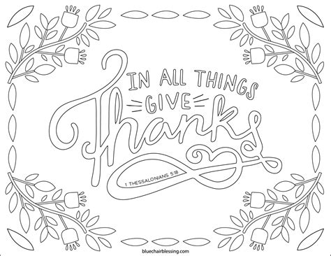 1 Thessalonians 5 18 Coloring Page Coloring Pages