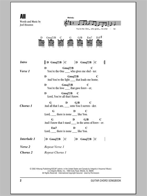 Oceans Hillsong Chords