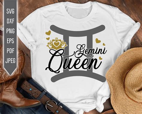 Gemini Queen Svg Zodiac Sign Svg Horoscope Svg Gemini Sign Etsy España