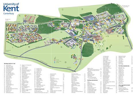 University of Kent Canterbury campus 3d map illustration by University ...