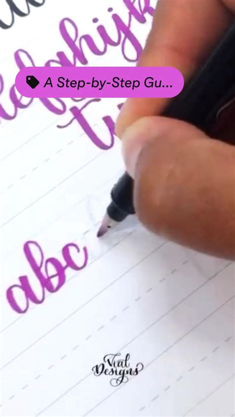 Step By Step Guide To Learn Modern Calligraphy For Beginners