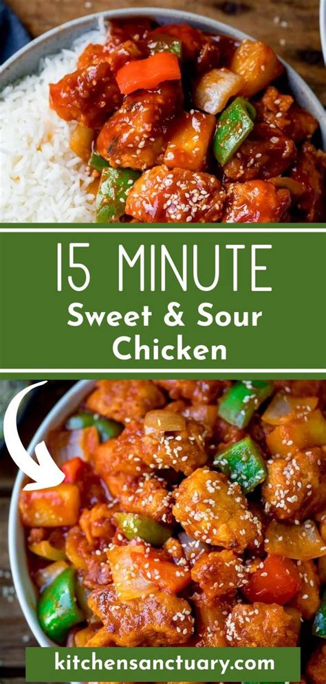 Minute Sweet Sour Chicken Sweet N Sour Chicken Chicken Dishes