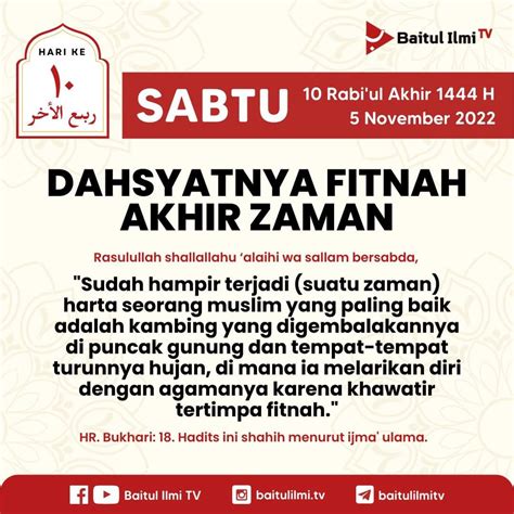 DAHSYATNYA FITNAH AKHIR ZAMAN AtmaGo