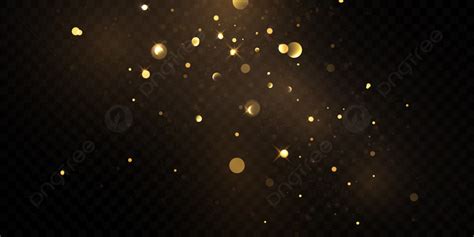 Beautiful Golden Glitter Stars On Abstract Black Background Are Used For Celebrations, Yellow ...