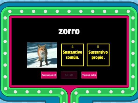 Ticket De Salida Sustantivos Propios Y Comunes Gameshow Quiz