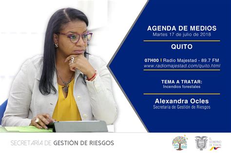 Riesgos Ecuador On Twitter Agenda De Medios Este Martes 17 De Julio