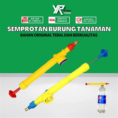 Jual KEPALA POMPA BOTOL SEMPROT AIR BLUE LIGHT SEMPROTAN MANDI BURUNG