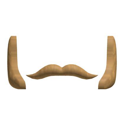 Blonde Sideburn W Mustache Roblox