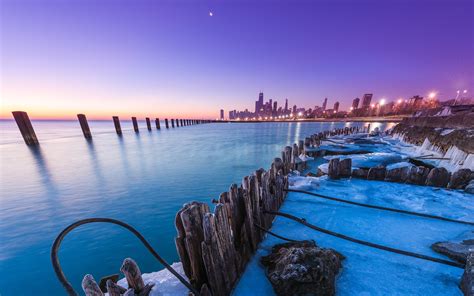 Chicago Sunset-HD photo wallpaper Preview | 10wallpaper.com