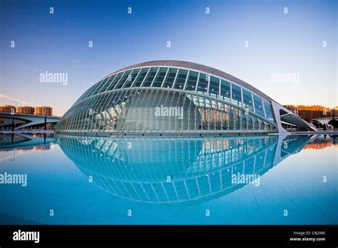 Spain Europe Valencia City Of Arts And Science Calatrava