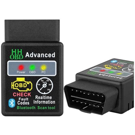 Herramienta De Diagnostico Del Coche Elm V Obd Bluetooth Negro