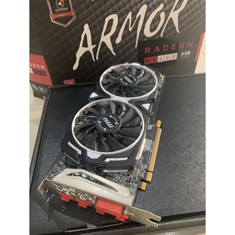 การ์ดจอ Msi Rx 480 Armor 8gb Ram ครบกล่อง Shopee Thailand