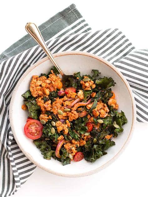 Stir Fry Tempeh With Kale Tomato Sauce Posh Journal