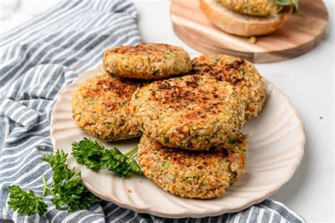 Chickpea Veggie Burgers Oh My Veggies