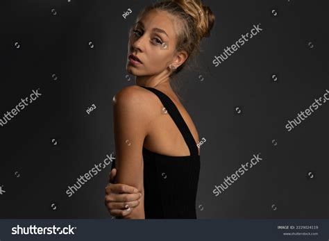 Sensual Blonde Woman Intimate Studio Portrait Stock Photo Shutterstock