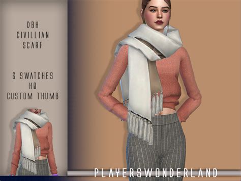 The Sims Resource - DBH Civilian Scarf