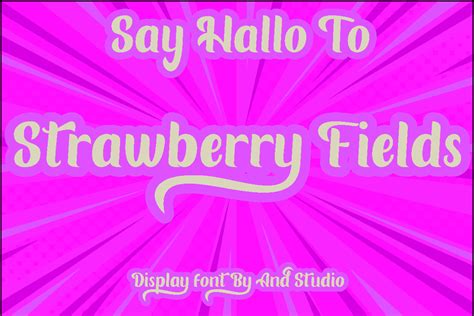 Strawberry Fields Font Andstudio Fontspace