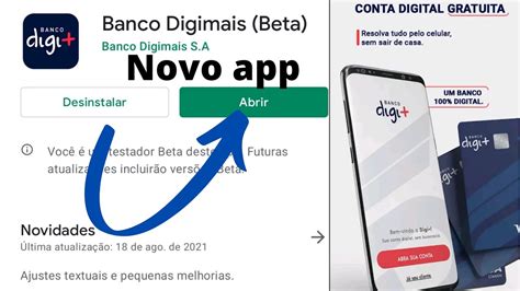 Atenção novo app Banco Digimais Beta abertura de conta mais rápido