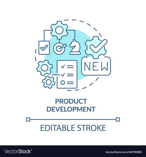 Product Development Turquoise Concept Icon Vector Image